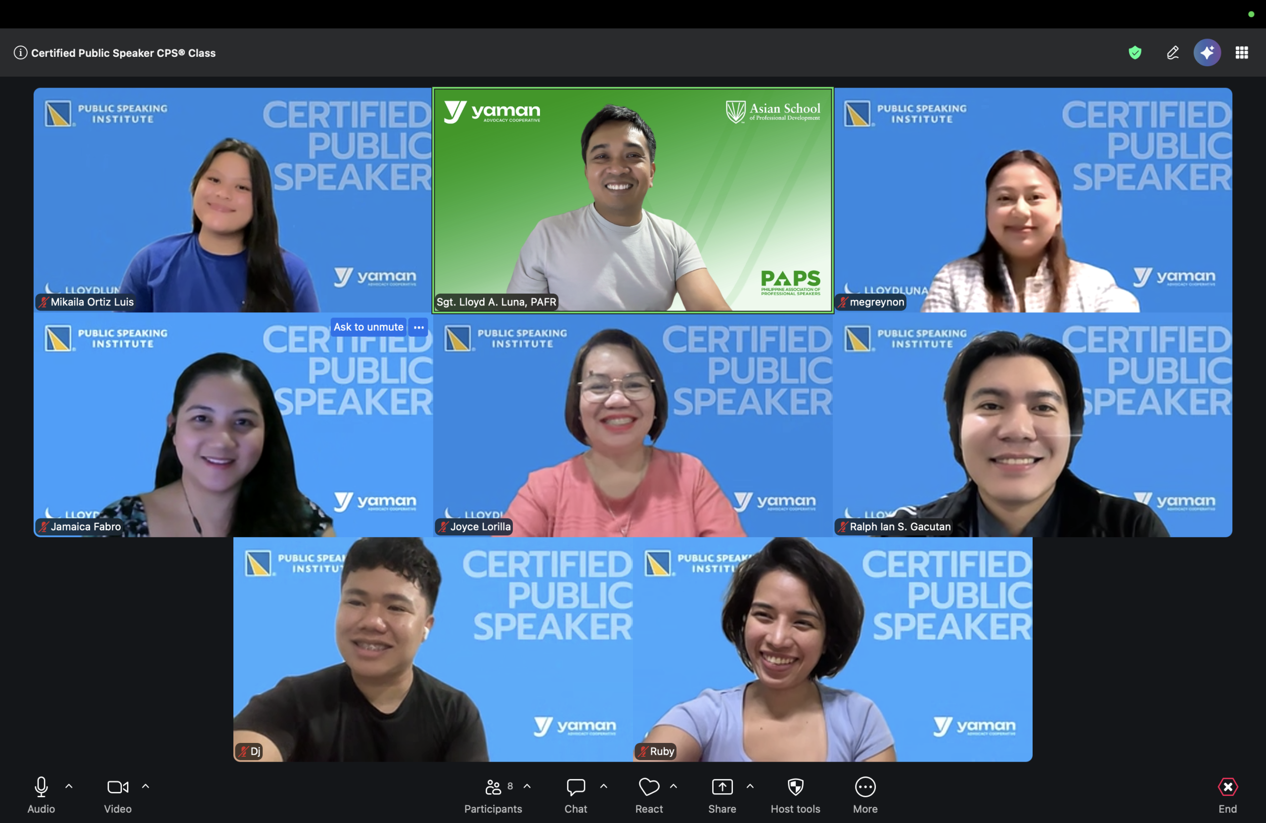 Certified Public Speakers Batch 58 Class of 2026
